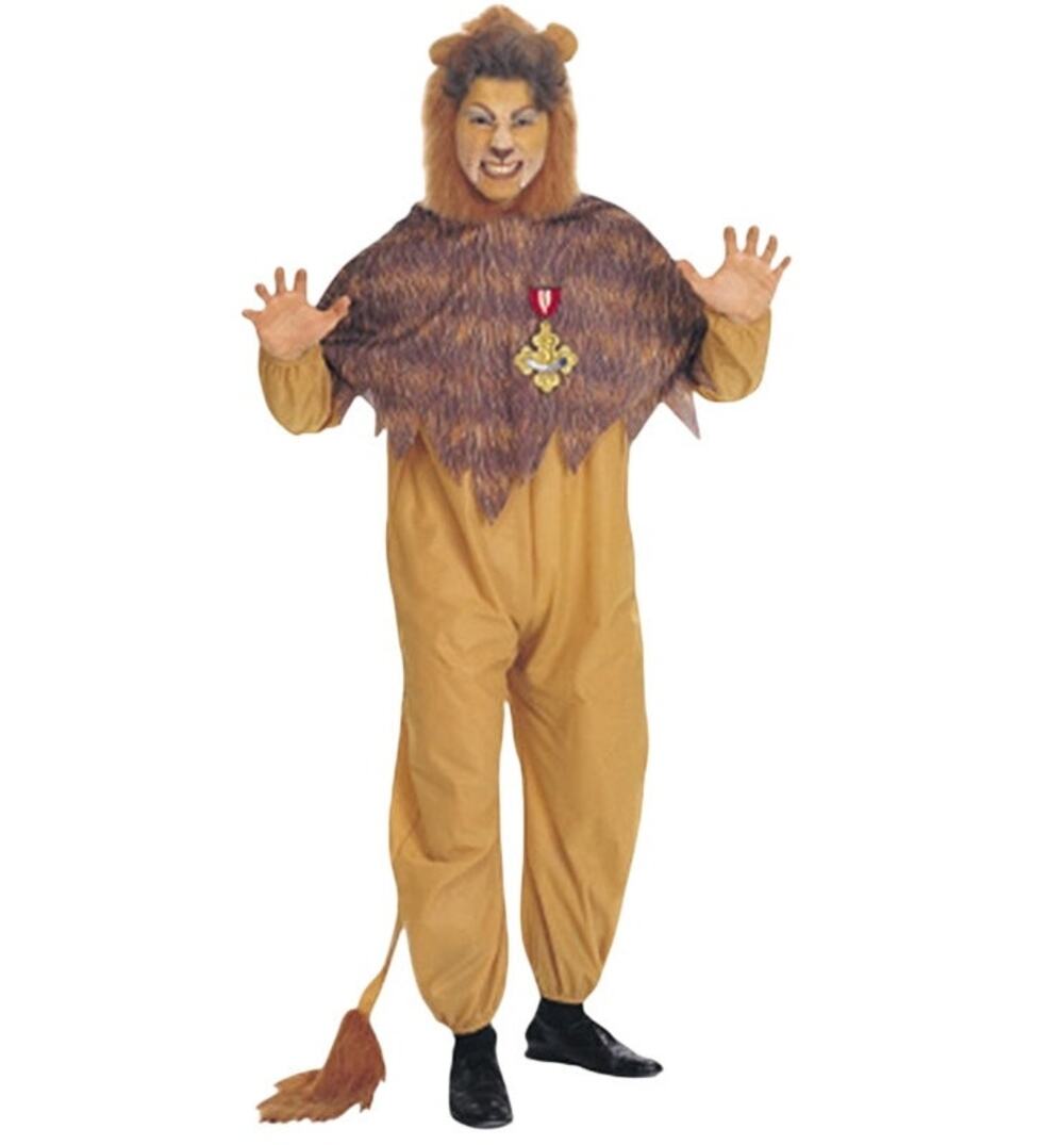 The Wizard of Oz Cowardly Lion Costume Rubies Adult Standard Jumpsuit Halloween